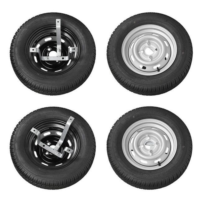 ProPlus Reservewielhouder driepoot - Geschikt voor 4- en 5-gaats velgen - Inclusief persbouten - 155 mm hoogte