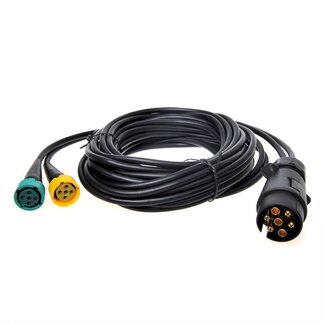 ProPlus Kabelset - 5 meter - 7-polige stekker naar 2x 5-polige connector ProPlus Kabelset - 5 meter - 7-polige stekker naar 2x 5-polige connector