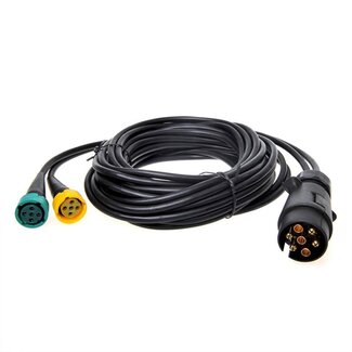 ProPlus Kabelset - 5 meter Kabel - Stekker 7 Polig naar 2 x Connector 5 Polig