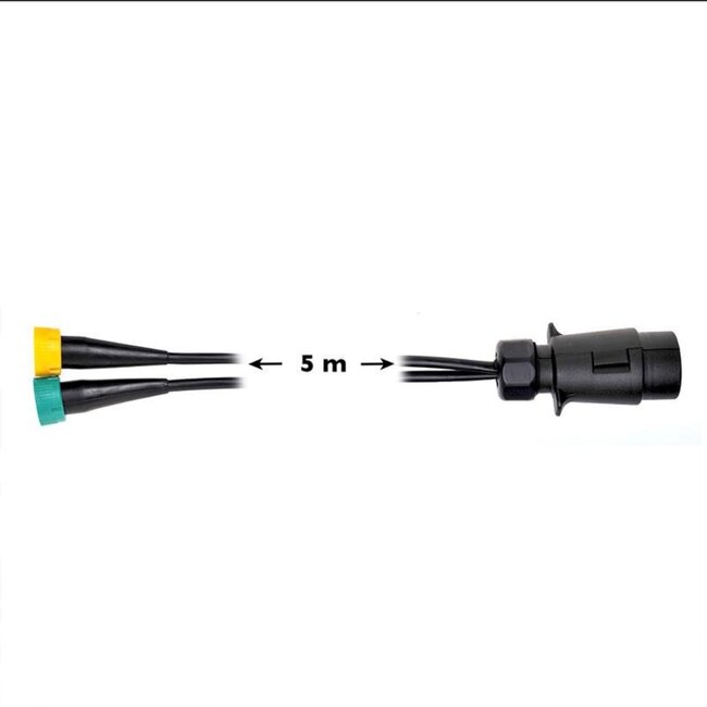 ProPlus Kabelset - 5 meter - 7-polige stekker naar 2x 5-polige connector