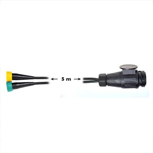 ProPlus Kabelset - 5 meter - 13-polige stekker naar 2x 5-polige connector - zwart kunststof