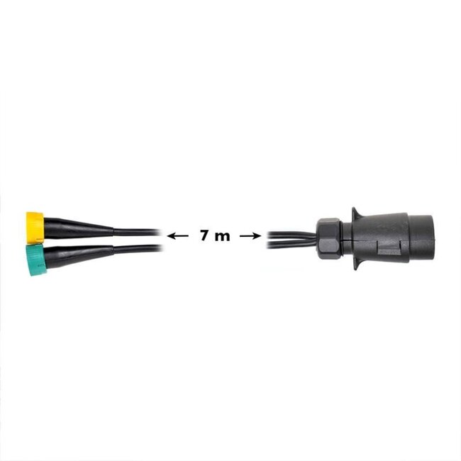 ProPlus Kabelset - 7 meter - 7-polige stekker naar 2x 5-polige connector