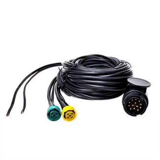 ProPlus Kabelset - 13-polige stekker - 5-polige connectoren - 5 meter - zwart