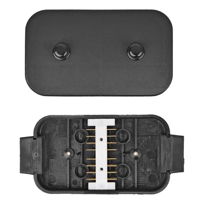 ProPlus Kabelverbindingsdoos - Waterdicht - 8 x 4 polig - Kunststof - Zwart