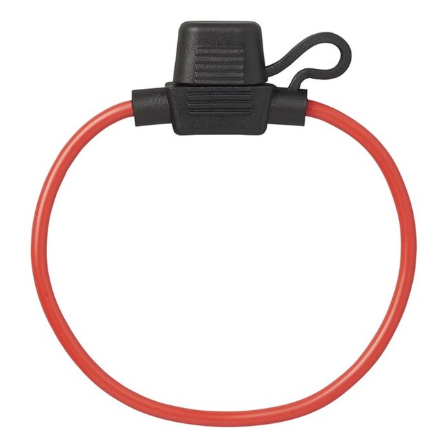 ProPlus Zekeringhouder in-line - mini steekzekering - 30A - 20 cm - rood