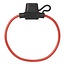 ProPlus Zekeringhouder in-line - mini steekzekering - 30A - 20 cm - rood