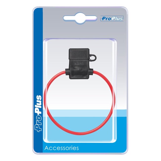 ProPlus Compacte in-line zekeringhouder - draaddiameter 2 mm² - geschikt voor standaard steekzekering