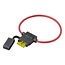 ProPlus Compacte in-line zekeringhouder - draaddiameter 2 mm² - geschikt voor standaard steekzekering