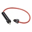 ProPlus Compacte in-line zekeringhouder - 2,5 mm² draaddiameter - voor buis- en glaszekeringen