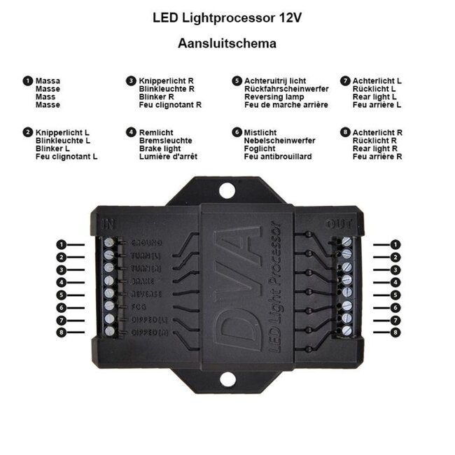 ProPlus LED lichtprocessor voor aanhangwagens - 12V - probleemoplossend - eenvoudig te monteren