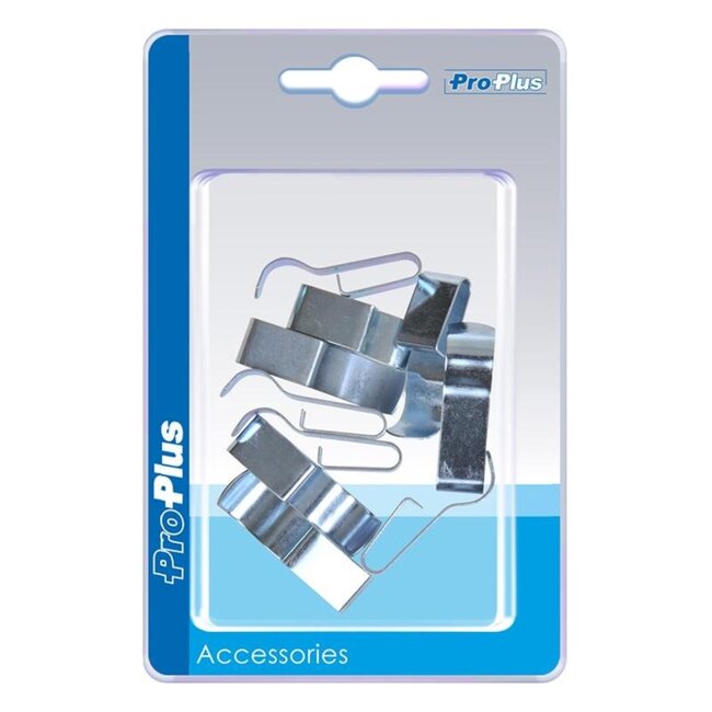 ProPlus Chassisklem - voor 8 mm kabel - staal - zilver - 10 stuks