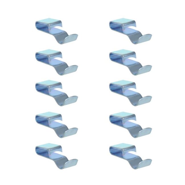 ProPlus Chassisklem - voor 8 mm kabel - staal - zilver - 10 stuks