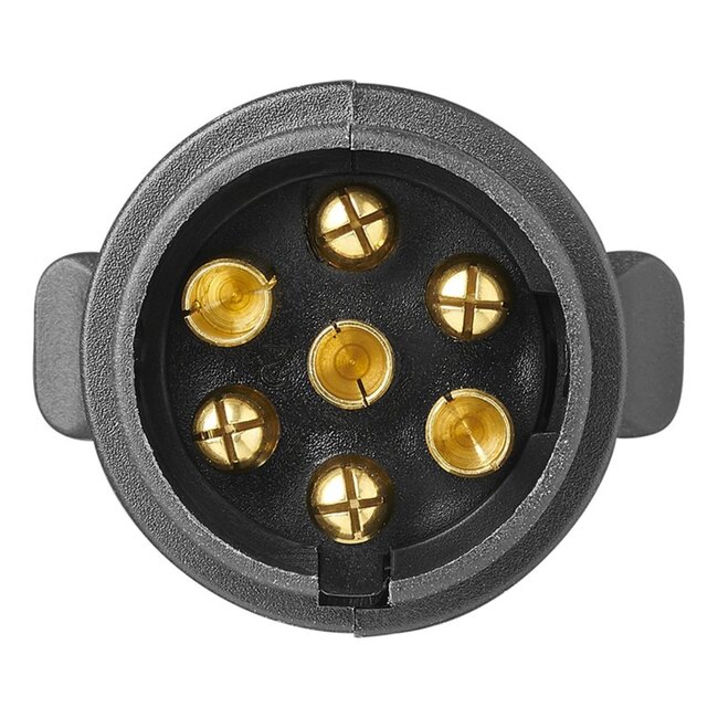 ProPlus Aanhangwagenstekker - 7-polig - kunststof - vlak ontwerp - robuust en betrouwbaar