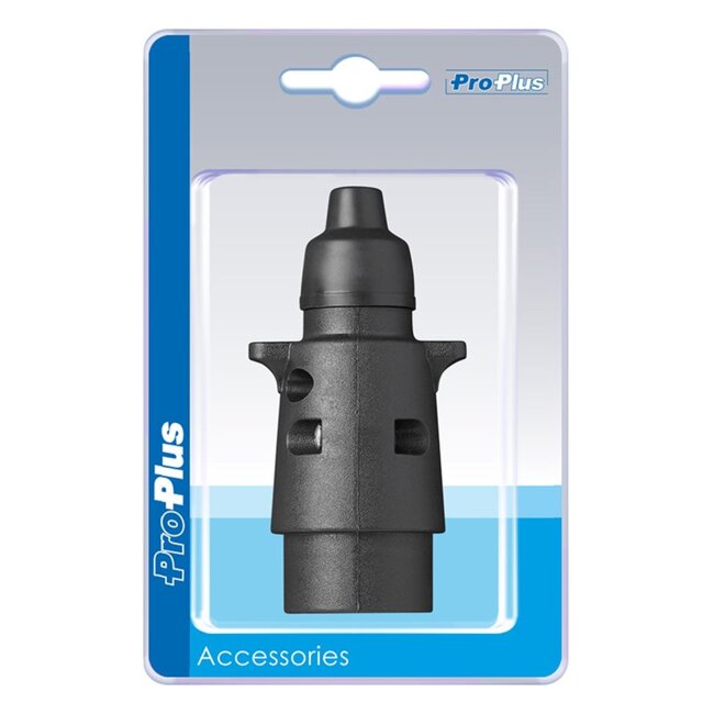 ProPlus 7-polige aanhangwagenstekker - robuust kunststof - messing contacten - 12V