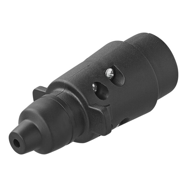 ProPlus 7-polige aanhangwagenstekker - robuust kunststof - messing contacten - 12V