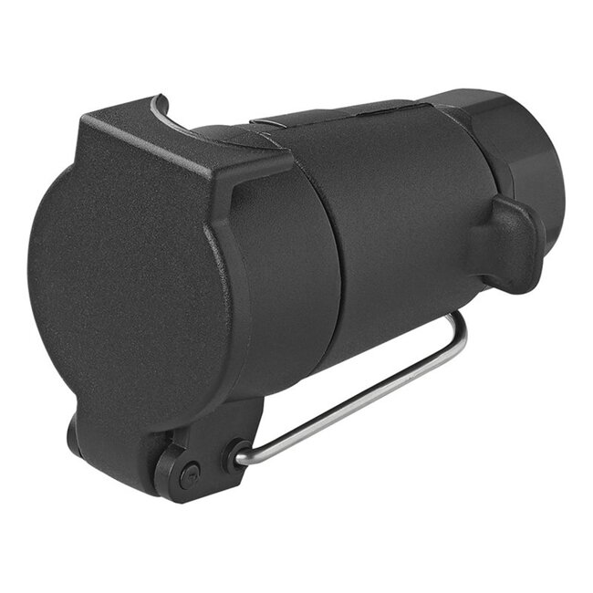 ProPlus Zwevende aanhangerstekker - 7-polig - kunststof - met haak - zwart