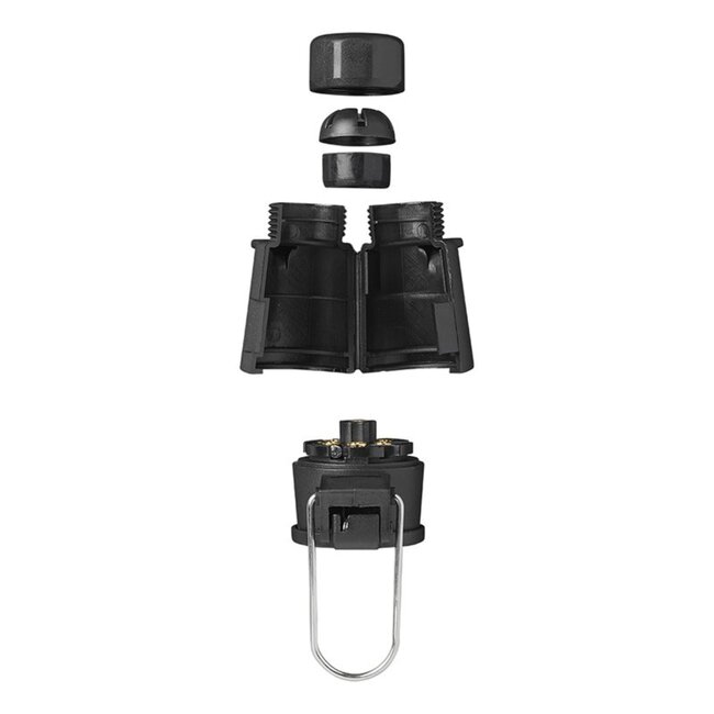 ProPlus Zwevende aanhangerstekker - 7-polig - kunststof - met haak - zwart