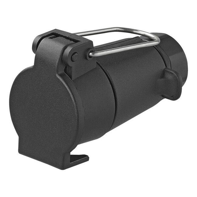 ProPlus Zwevende aanhangerstekker - 7-polig - kunststof - met haak - zwart