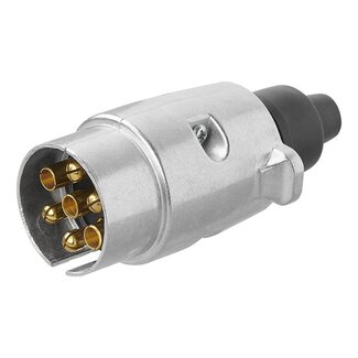 ProPlus 7-polige metalen aanhangwagenstekker - robuust en betrouwbaar - Ø 41 mm