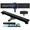 REA Slim Douchegoot Ondiep met Flens 90 cm - Neo Pure Pro - Mat Zwart REA Slim Douchegoot Ondiep met Flens 90 cm - Neo Pure Pro - Mat Zwart