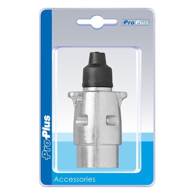 ProPlus 7-polige aanhangwagenstekker - metaal - eenvoudig aan te sluiten