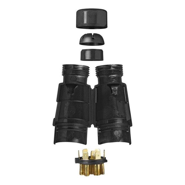 ProPlus 7-polige aanhangwagenstekker - metaal - kabelschoenaansluiting