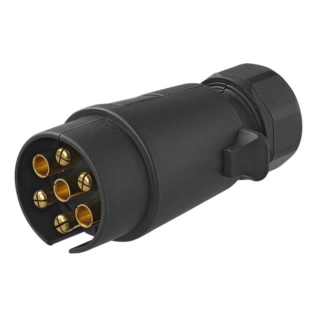 ProPlus 7-polige aanhangwagenstekker - metaal - kabelschoenaansluiting