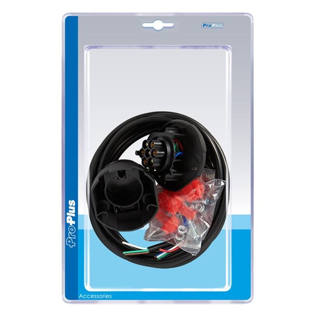 ProPlus Trekhaakkabelset - 7+1-polig - 1,50 meter - Inclusief stekkerdoos - Voor auto's zonder park distance controle