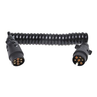 ProPlus Spiraalkabel - 3 meter - 2 x 7-polige stekker - flexibel ontwerp
