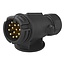 ProPlus 13-polige stekker - Jaeger type - PVC - direct plug-in - zwart