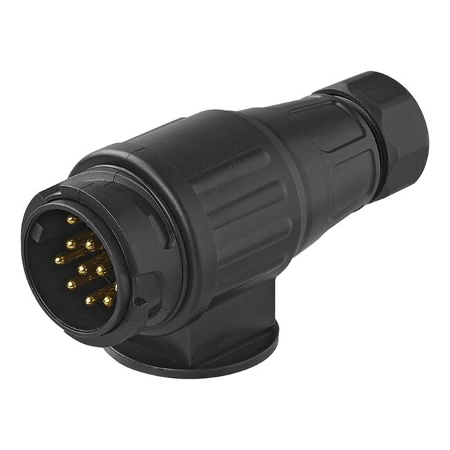 ProPlus 13-polige stekker - direct plug-in - kunststof - zwart