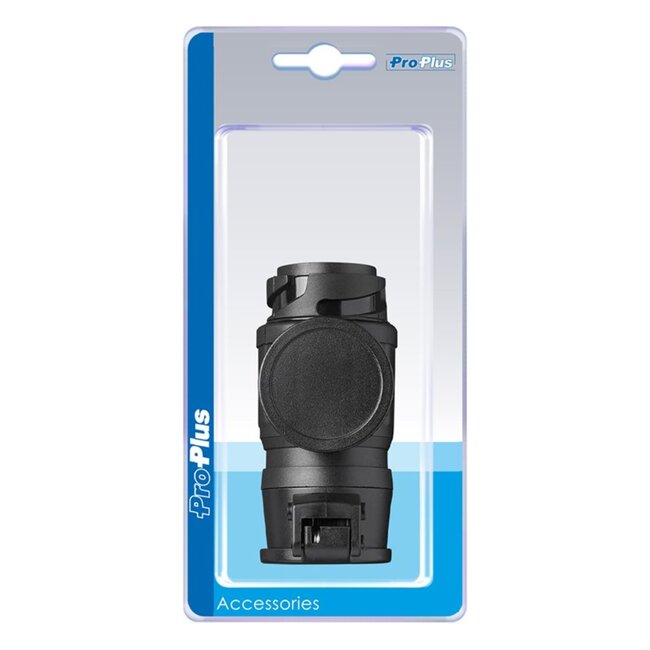 ProPlus Verloopstekker - 13 naar 7 polig - 12V - 10 cm - zwart