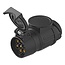 ProPlus Verloopstekker - 13 naar 7 polig - 12V - 10 cm - zwart