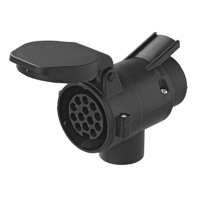 ProPlus Verloopstekker - 13 naar 7 polig - constante plus - 12 volt - zwart