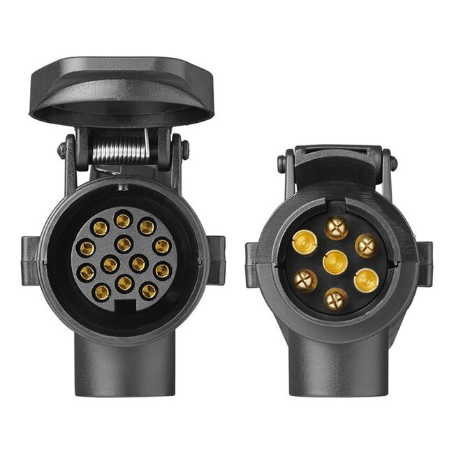 ProPlus Verloopstekker - 13 naar 7 polig - constante plus - 12 volt - zwart