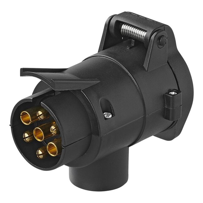 ProPlus Verloopstekker - 13 naar 7 polig - constante plus - 12 volt - zwart