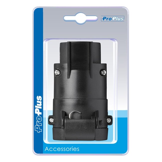 ProPlus Verloopstekker - 13 naar 7 polig - constante plus - 12V - zwart
