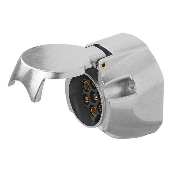 ProPlus Stekkerdoos - 7 + 1 polig - met mistlichtschakelaar - metaal