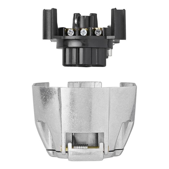 ProPlus Stekkerdoos - 7 + 1 polig - met mistlichtschakelaar - metaal