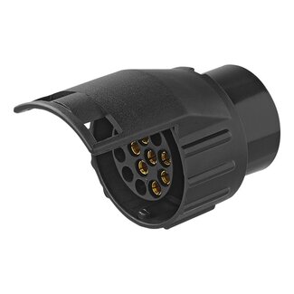 ProPlus Verloopstekker - 7-polig naar 13-polig - 12V - Robuuste kunststof behuizing - 82 mm lengte