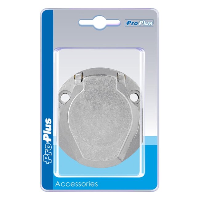 ProPlus Stekkerdoos - 13-polig - Metaal - Jaeger type - Verende klep