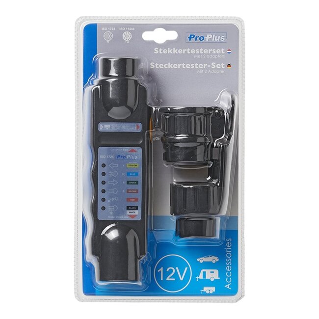 ProPlus Stekkertester - 7 en 13 polig - Test knipperlichten, achterlichten, remlichten en mistlampen - 12V