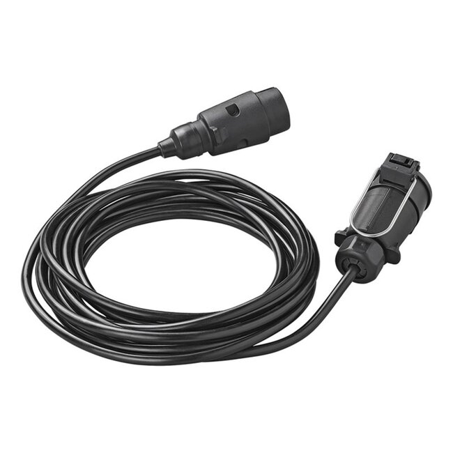 ProPlus Verlengkabel - 7-polig - 5 meter - zwart - kunststof