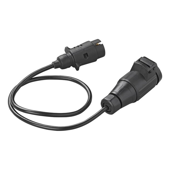 ProPlus Verloopkabel - 7-polig naar 13-polig - 80 cm - Voor aanhanger