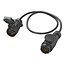 ProPlus Verloopkabel - 13-polig naar 7-polig - 80 cm - zwart - kunststof