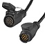 ProPlus Verlengkabel - 13-polig - 5 meter - zwart - voor aanhanger, caravan, trailer of fietsendrager