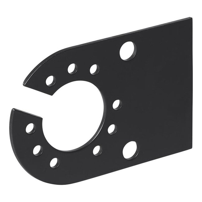 ProPlus Stekkerdooshouder - Metaal - 12 x 8 cm - Zwart - Voor 7 en 13-polige stekkerdozen