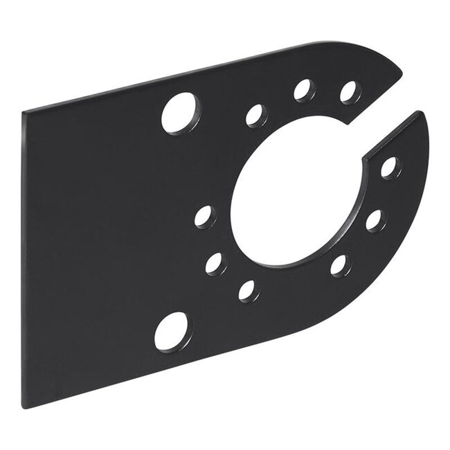 ProPlus Stekkerdooshouder - Metaal - 12 x 8 cm - Zwart - Voor 7 en 13-polige stekkerdozen