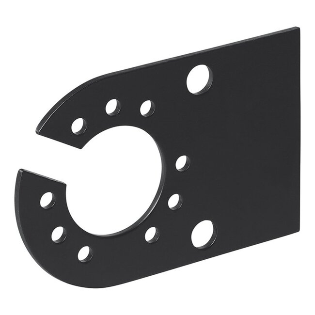 ProPlus Stekkerdooshouder - Metaal - 12 x 8 cm - Zwart - Voor 7 en 13 polige stekkerdoos