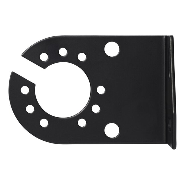 ProPlus Gehoekte stekkerdooshouder - metaal - 8 x 5 cm - zwart - voor 7 en 13-polige stekkerdozen